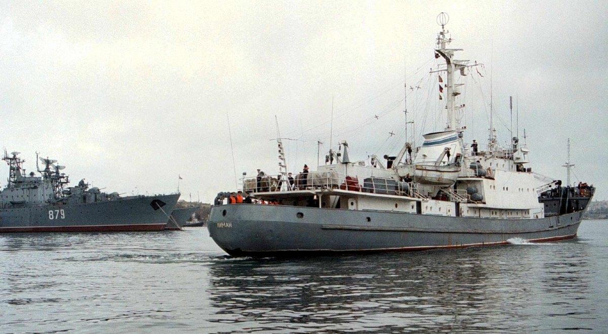 Katastrofa na Morzu Czarnym: zatonął rosyjski okręt zwiadowczy. Uratowano całą załogę