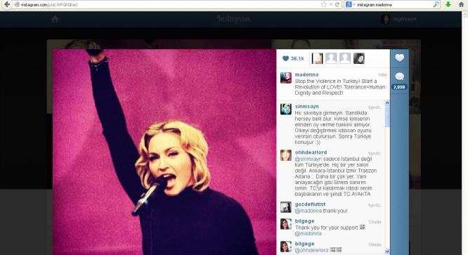 Madonna i Tilda Swinton dodają otuchy Turkom. Lokalne media wciąż ignorują protesty