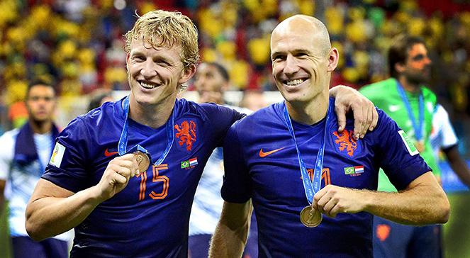 Reprezentanci Holandii w meczu...