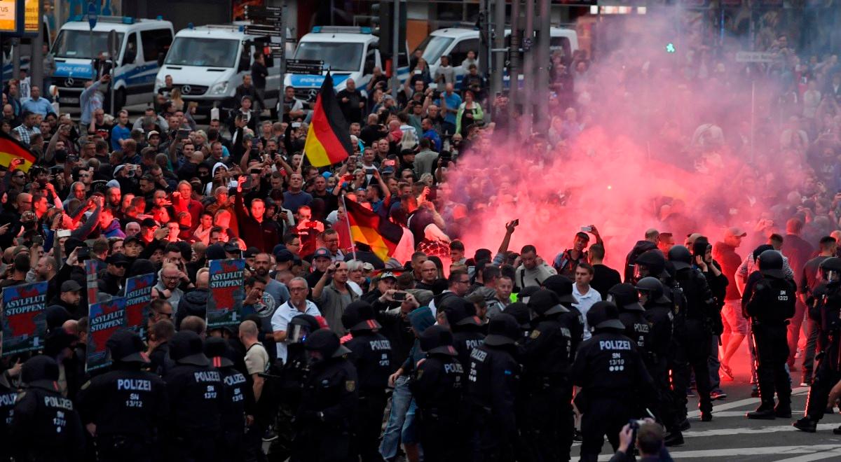 Chaos w Chemnitz. Demonstracje i antyimigranckie ekscesy