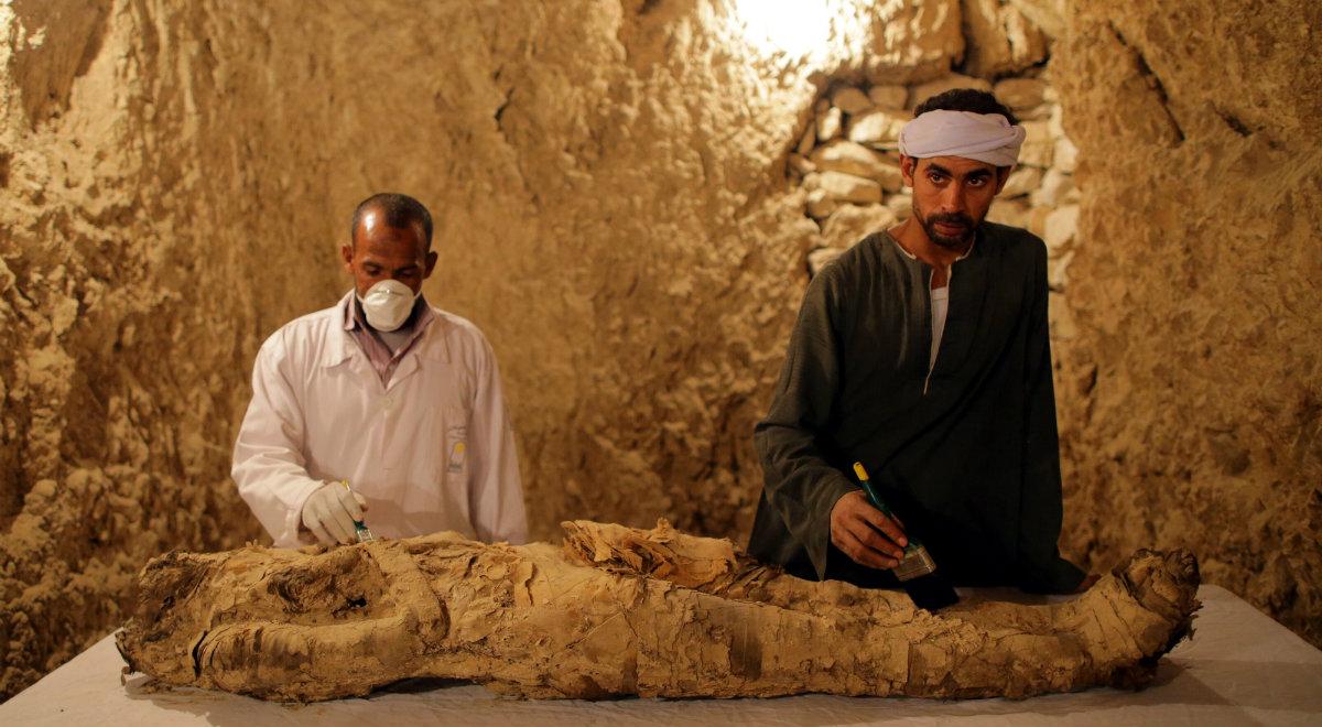 Niezwykłe odkrycie w Egipcie. W grobowcu znaleziono mumię