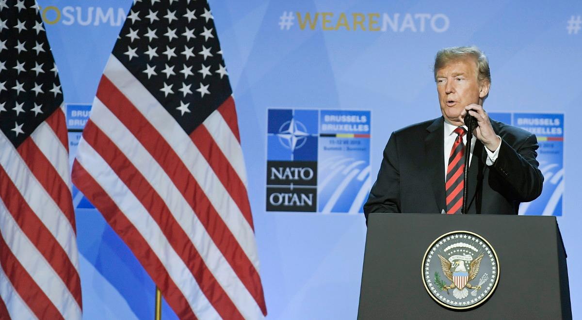 Wystąpienie Donalda Trumpa na szczycie NATO. "Widzi zagrożenie w Nord Stream 2"