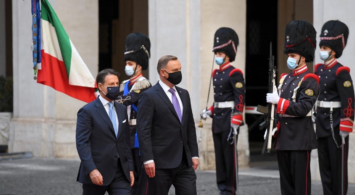 Drugi dzień wizyty prezydenta we Włoszech. Andrzej Duda odwiedzi Monte Cassino
