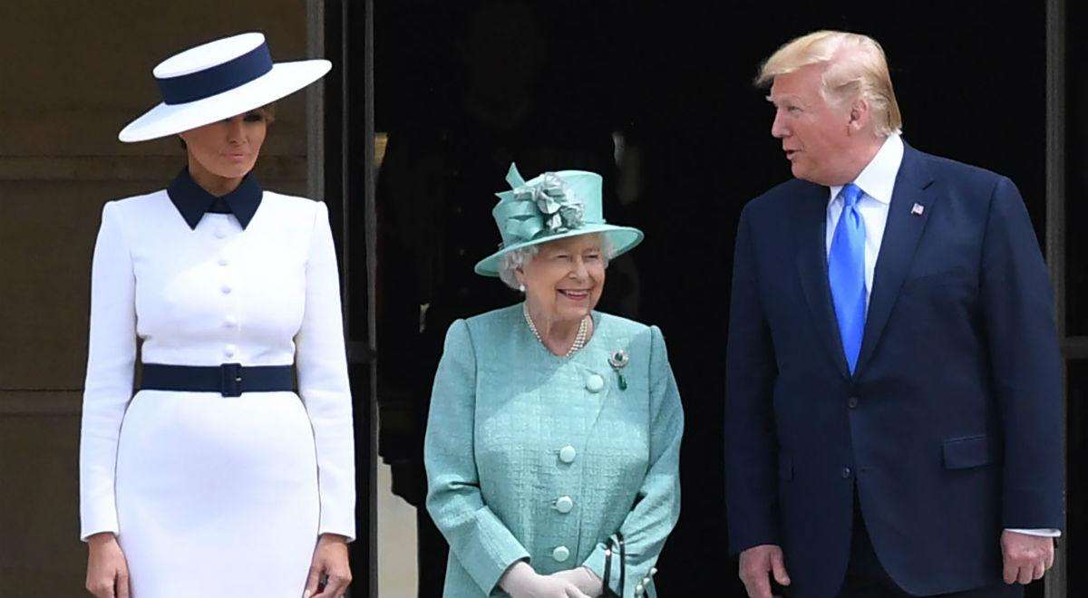 Prezydent Donald Trump z małżonką przybył do Wielkiej Brytanii