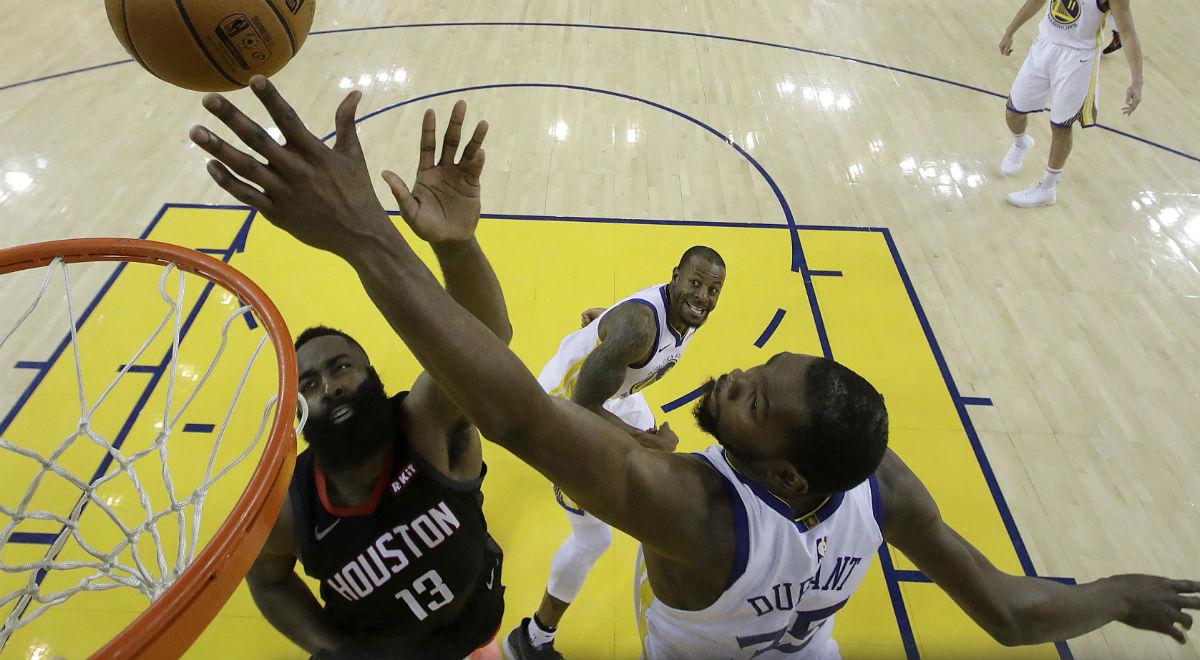 NBA: Golden State Warriors pokonali Houston Rockets w meczu drugiej rundy play off. Otwarcie dla obrońców tytułu