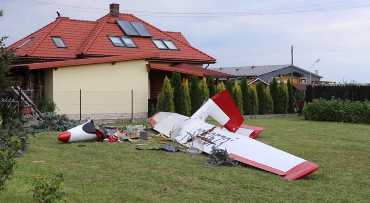 Wypadek szybowca w Krośnie. Spadł na prywatną posesję