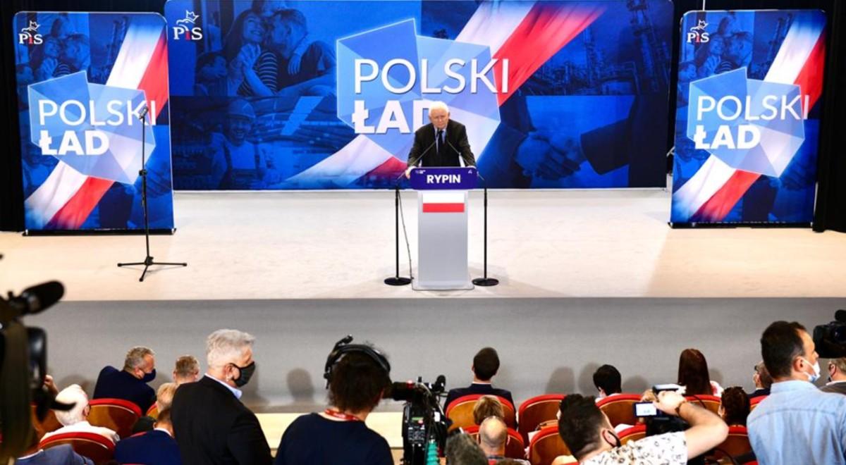 "To wielki program zmiany cywilizacyjnej". Jarosław Kaczyński promuje Polski Ład