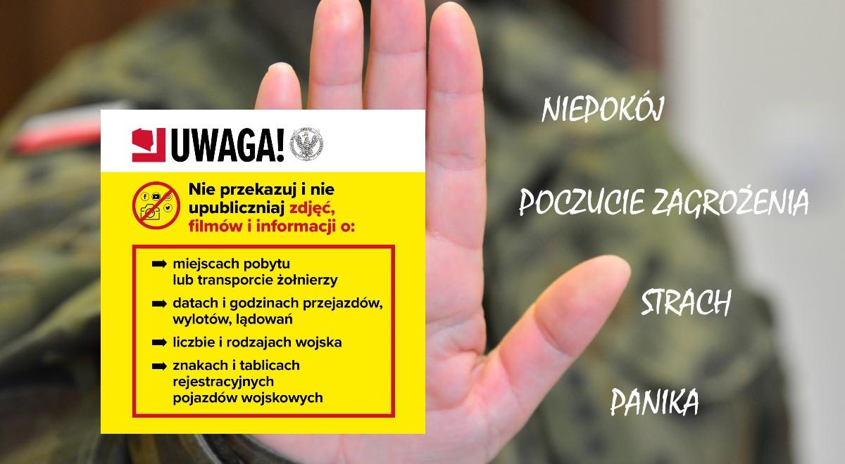 Nie upubliczniaj informacji o żołnierzach w Polsce. Jednoznaczny apel