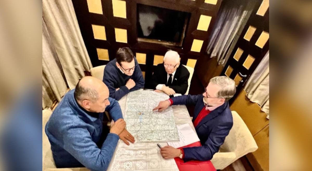 Mateusz Morawiecki i Jarosław Kaczyński udali się do Kijowa. Będą rozmawiali z prezydentem Ukrainy