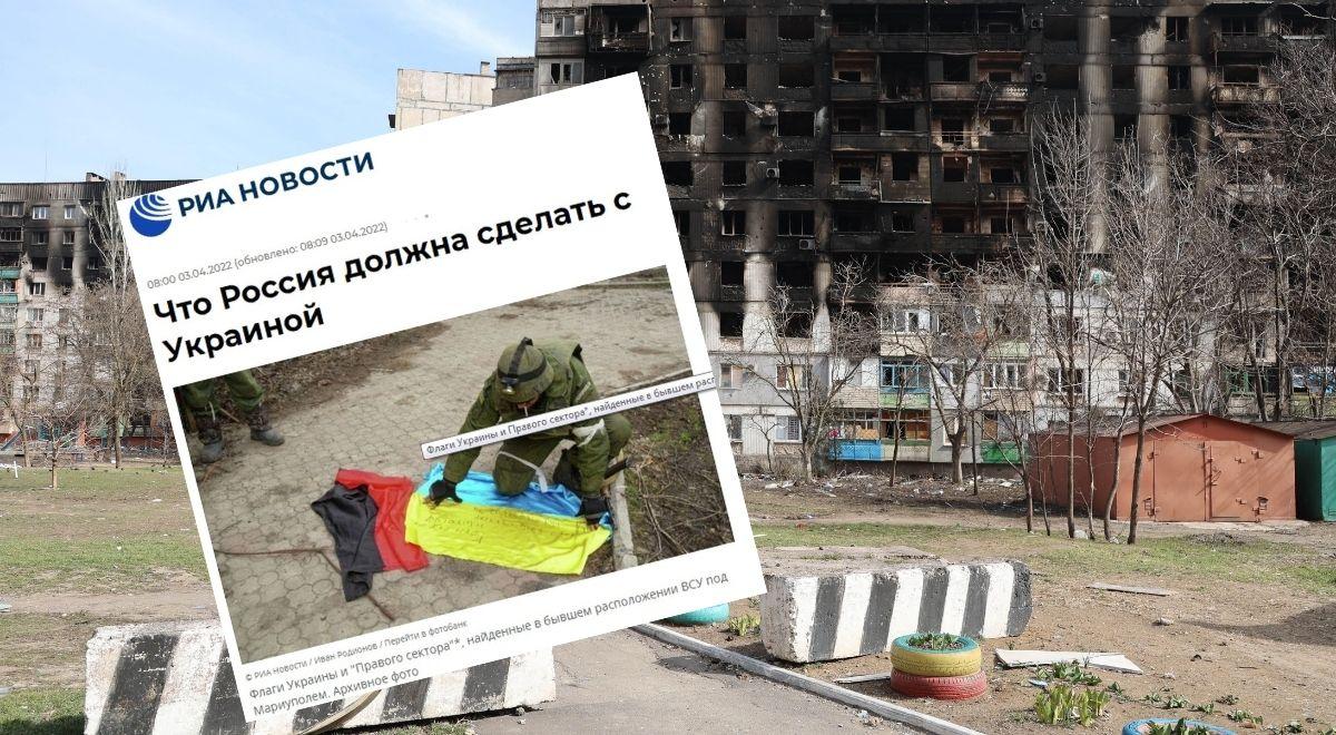 Plan ludobójstwa, tak rosyjska propaganda ideologicznie uzasadnia zbrodnie na Ukrainie. Obrzydliwe kłamstwa