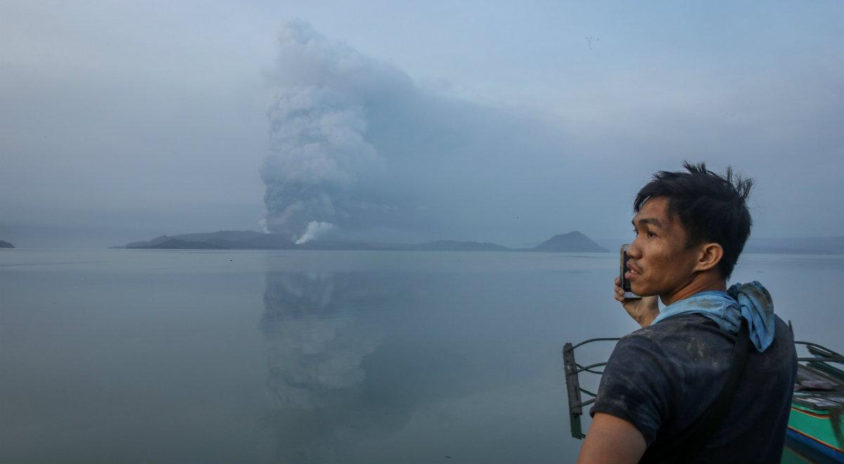Filipiny: wybuchł najmniejszy aktywny wulkan świata. Trwa ewakuacja 