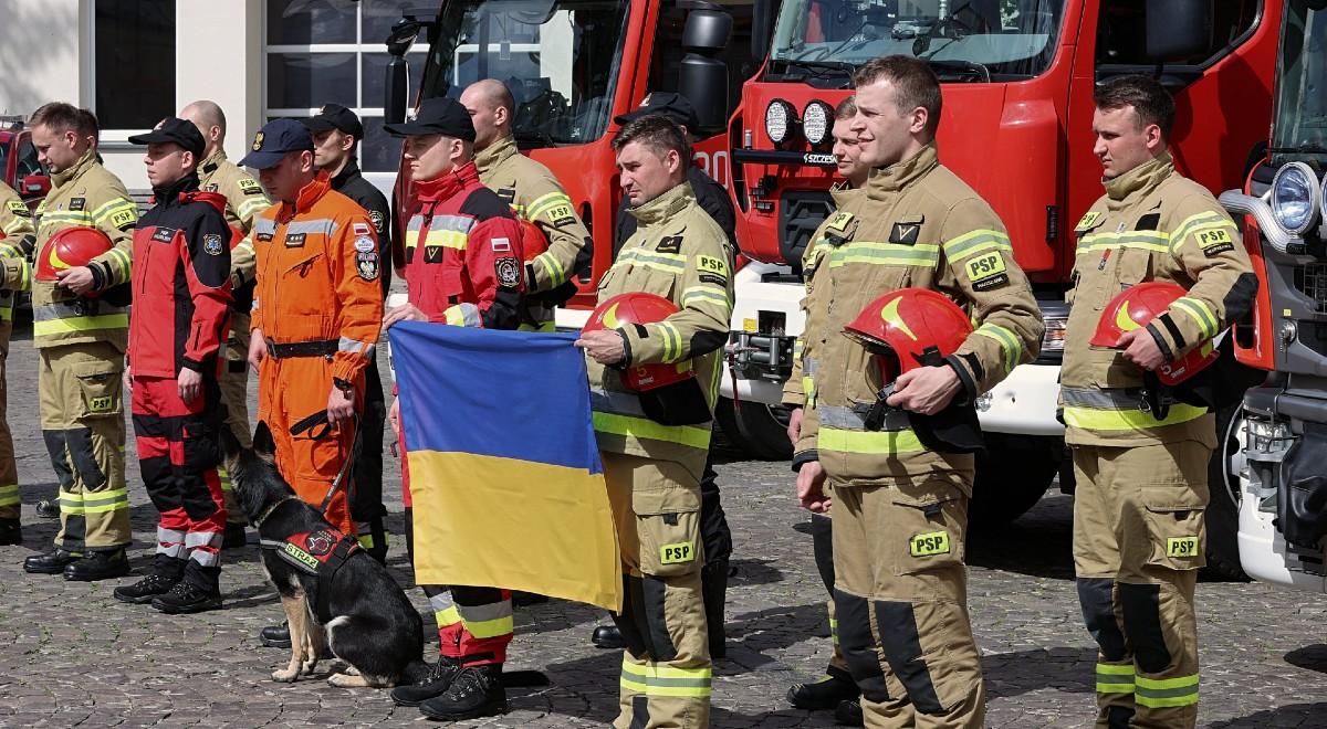 Wiceszef MSWiA dziękuje strażakom. "Stoją na czele międzynarodowej pomocy na Ukrainie"