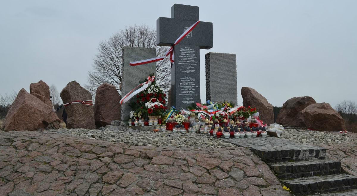 76. rocznica zbrodni w Hucie Pieniackiej. Upamiętniono zamordowanych Polaków