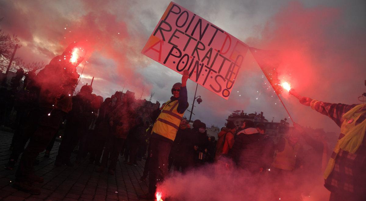 Protesty przeciwko reformie emerytalnej we Francji. Interweniowała policja