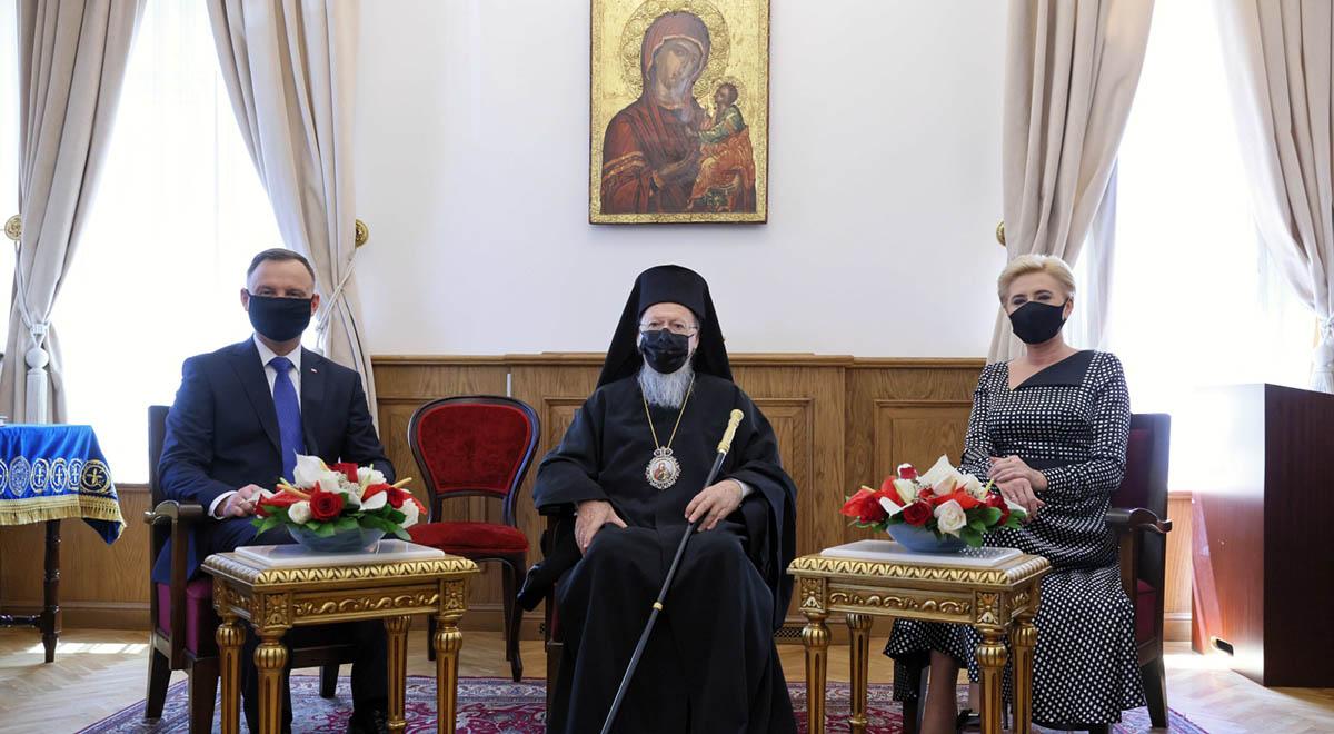 Turcja: prezydent Andrzej Duda spotkał się z patriarchą Konstantynopola Bartłomiejem I