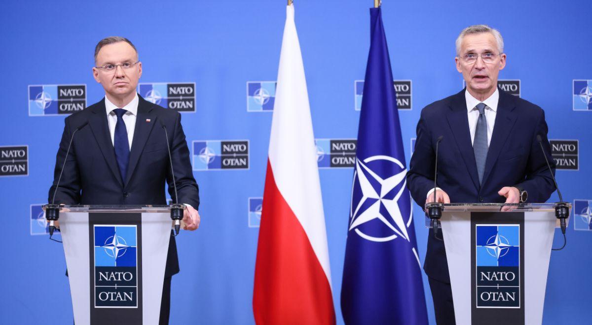 "Polska gwarantem bezpieczeństwa". Prezydent rozmawiał z szefem NATO