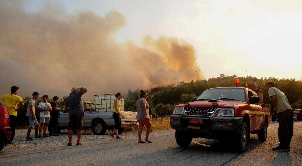 Grecja walczy z żywiołem. Spłonęło tysiące hektarów lasów, masowa ewakuacja ludności