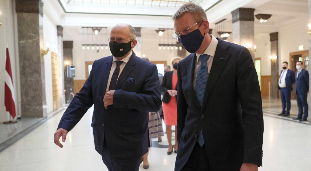 Wizyta szefa MSZ na Łotwie. "Poglądy naszych krajów dotyczące bezpieczeństwa są identyczne"
