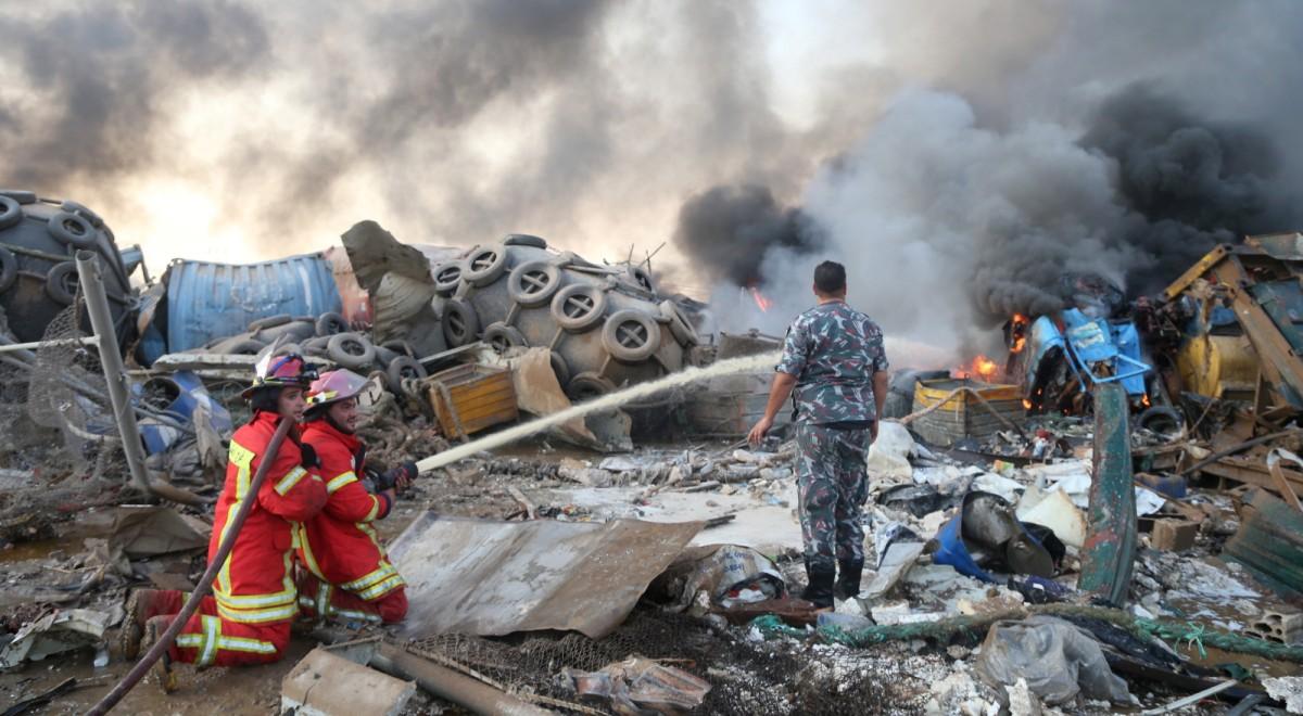 "Nie będziemy obojętni". Mateusz Morawiecki zapowiedział pomoc dla Libanu po eksplozji w Bejrucie