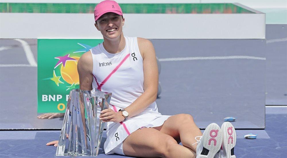 Iga Świątek umocniła się na prowadzeniu w rankingu WTA po wygraniu turnieju w Indian Wells 