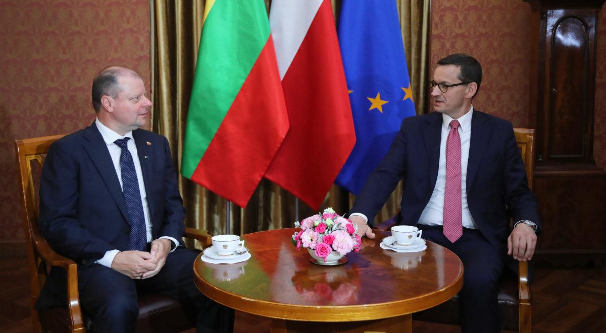 Mateusz Morawiecki spotkał się w Warszawie z premierem Litwy. "Ta współpraca przebiega bardzo dobrze"
