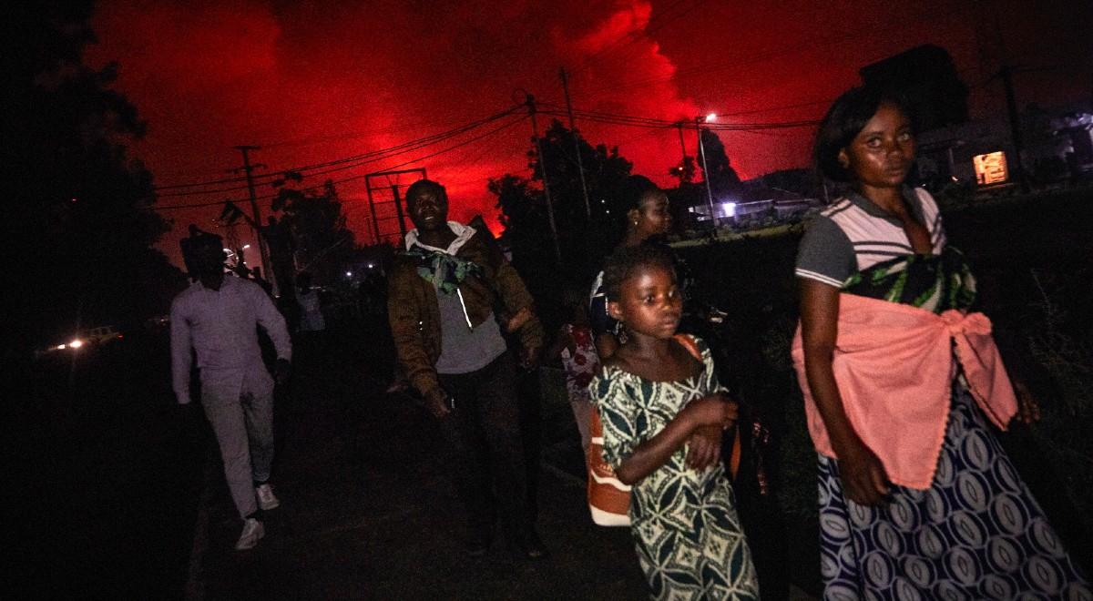 Wybuch wulkanu w Demokratycznej Republice Konga. Mieszkańcy pobliskiego miasta ewakuowani