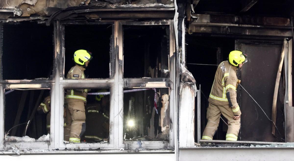 Strażacy ugasili pożar 19-piętrowego budynku w Londynie. Było o krok od tragedii