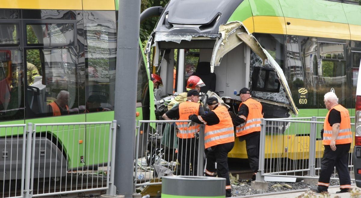 Zderzenie dwóch tramwajów w Poznaniu. 29 osób w szpitalu, dwie są ciężko ranne