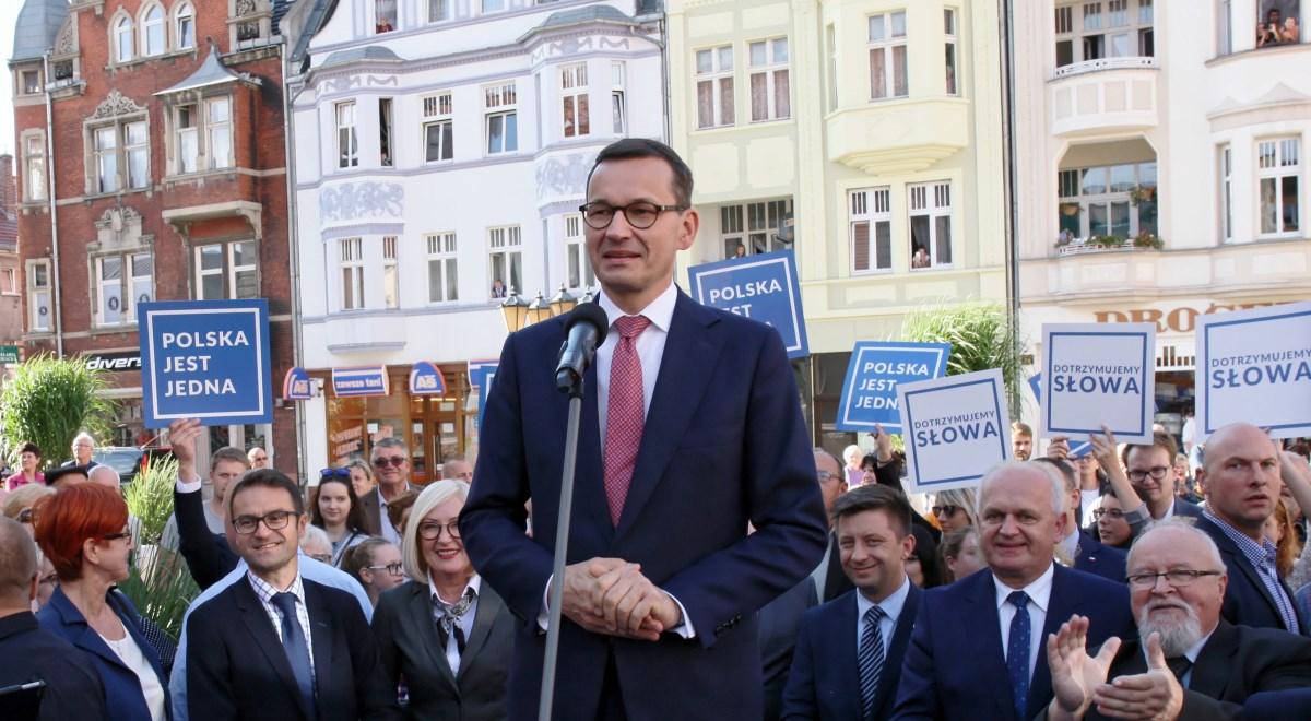 Premier Mateusz Morawiecki w Lubuskiem: chcę zaprosić wszystkich do naszej dobrej zmiany