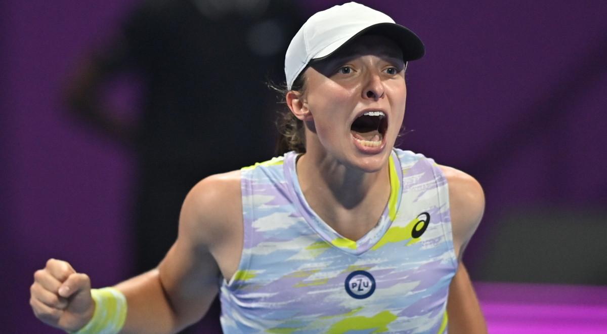 WTA Doha: fenomenalna Iga Świątek po raz pierwszy pokonała Sakkari. Polka zagra w finale w Dosze 