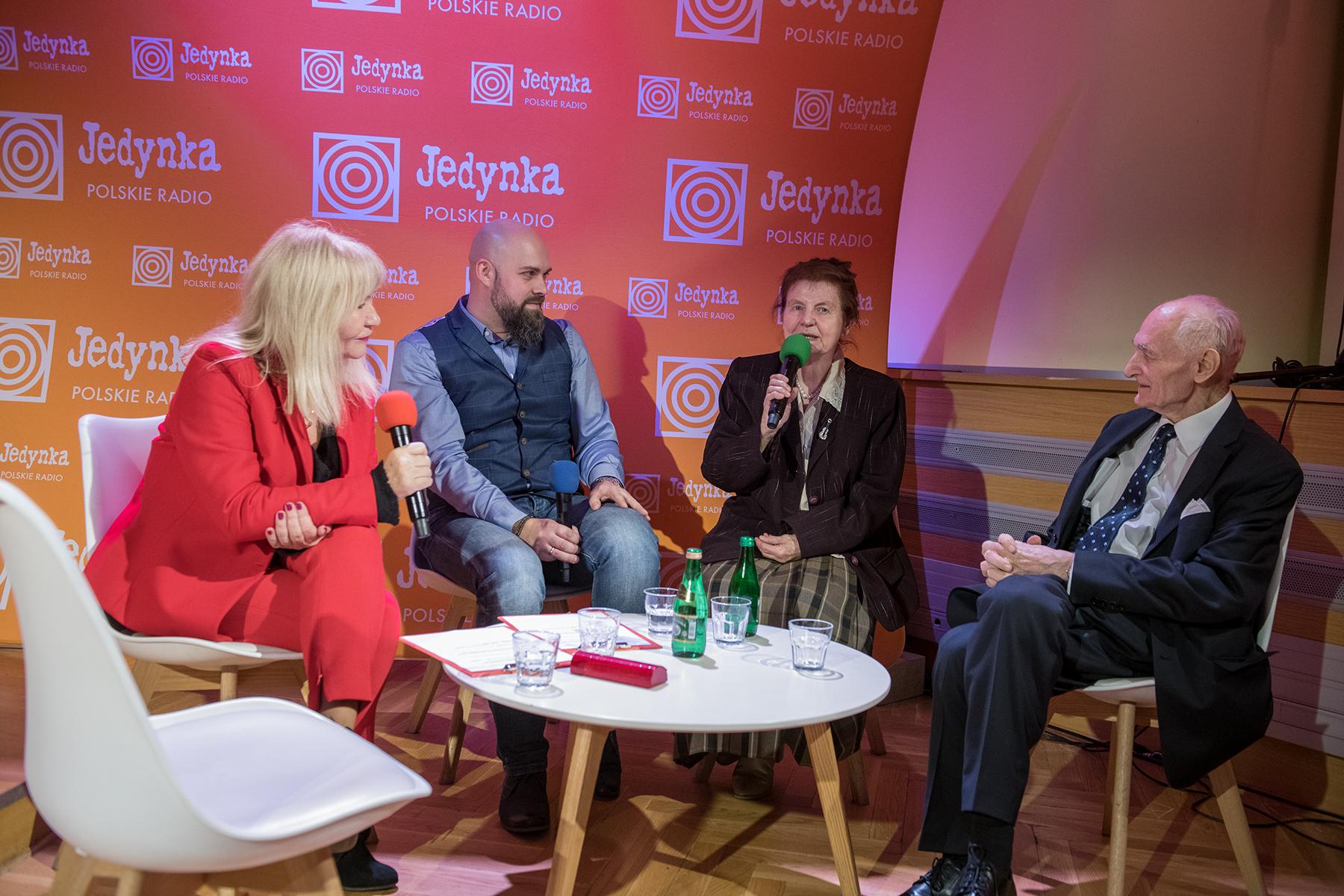 Maria Szabłowska, Marcin Kusy, Danuta Lubecka i Olgierd Buczek