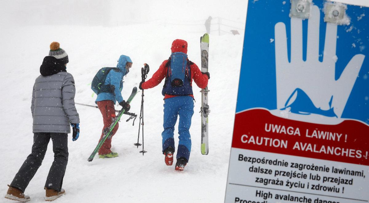 Śnieżyce, zagrożenie lawinowe. Trudne warunki w Tatrach
