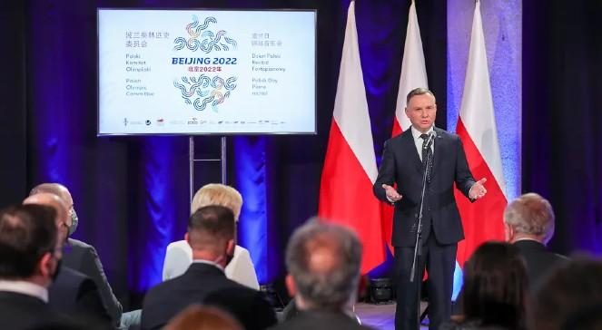 "Dzień Polski Pekin 2022". Prezydent: wyniki sportowe budują prestiż państwa